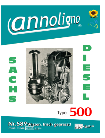 Fichtel & Sachs Diesel Motor Typ 500 Bild- Ersatzteilliste & Explosionszeichnungen - annoligno 589